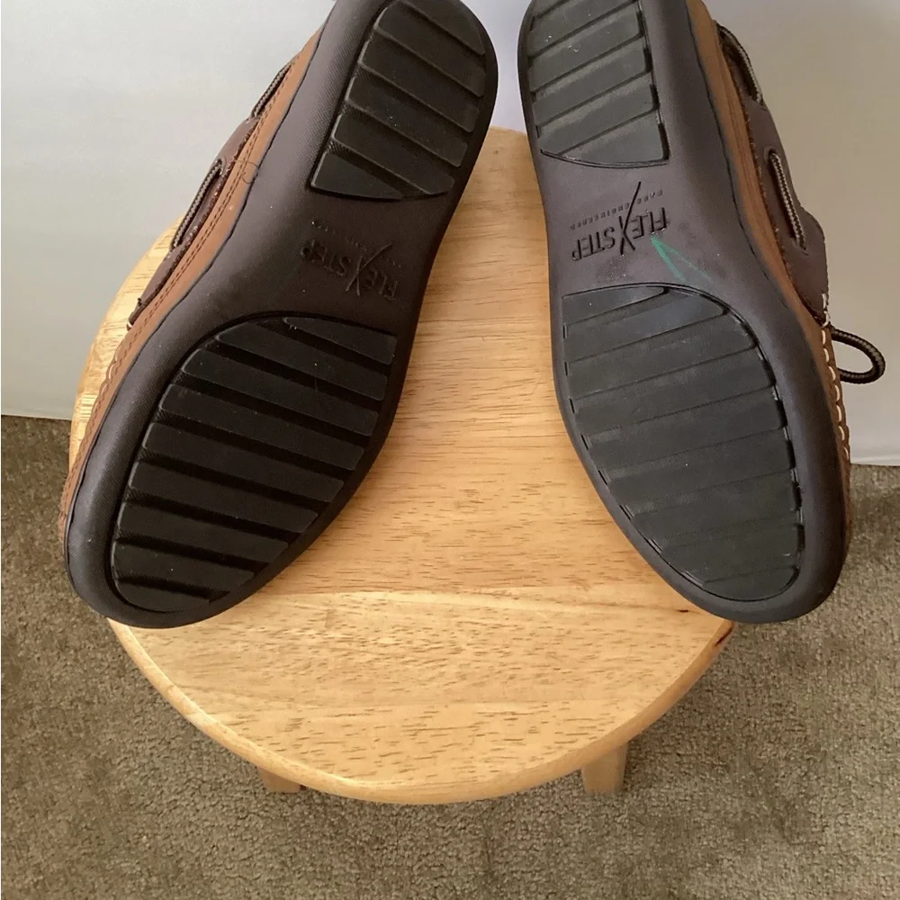 Men's Brown Leather Boat Shoes
